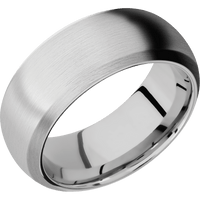 14K White Gold + Satin , Satin Finish + Platinum