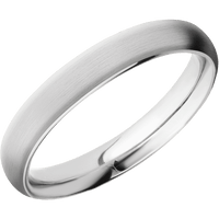 14K White Gold + Satin Finish