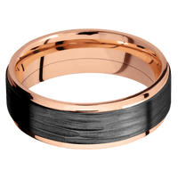 14K Rose Gold + Polish , Polish Finish
