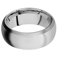 14K White Gold + Satin , Satin Finish + Platinum