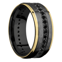 Zirconium + Hammer , Polish Finish