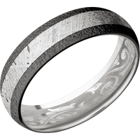 Tantalum Noir + Stipple Finish + Palladium Silver