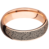 14K Rose Gold + Polish Finish