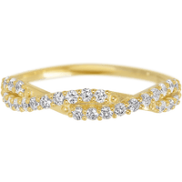 14K Yellow Gold band with 26 Round Lab Grown Diamond having TCW-.39