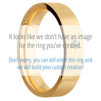 10K Yellow Gold + Stone Finish