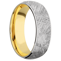 14K White Gold + Polish Finish + 10K Yellow Gold