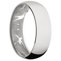 14K White Gold + Polish Finish