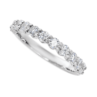 Platinum band with 11 Round Diamond having TCW-.77