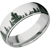 14K White Gold + Polish Finish