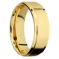 10K Yellow Gold + Anglesatin , Polish Finish