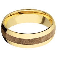 14K Yellow Gold + Polish Finish