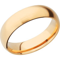14K Yellow Gold + Satin Finish