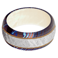 Titanium Damascus + Polish , Polish Finish + Freshwater Mother of Pearl