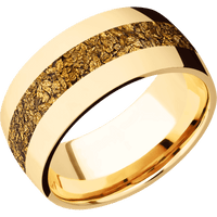 14K Yellow Gold + Polish Finish