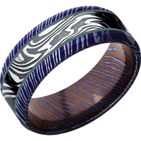 Titanium Damascus + Satinetched , Satinetched Finish