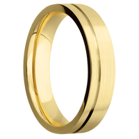 10K Yellow Gold + Satin , Satin Finish