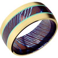 Titanium Damascus + Polish Finish