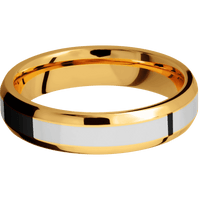 22K Yellow Gold + Polish , Polish Finish
