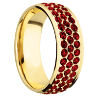18K Yellow Gold + Polish Finish