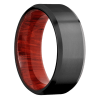 Zirconium + Machine , Bead Finish + Padauk