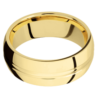 14K Yellow Gold + Polish , Polish Finish