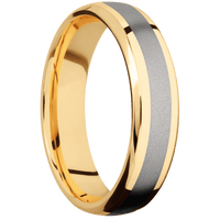 14K Yellow Gold + Polish , Polish Finish
