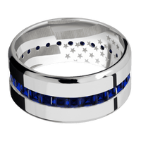 18K White Gold + Polish , Polish Finish