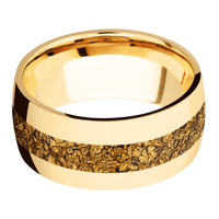 14K Yellow Gold + Polish Finish