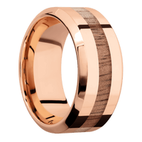 14K Rose Gold + Polish , Polish Finish
