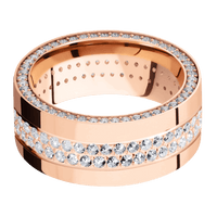 14K Rose Gold + Polish Finish
