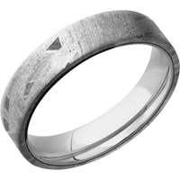 Meteorite + None Finish + 14K White Gold