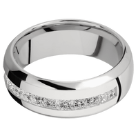 14K White Gold + Polish , Polish Finish