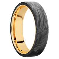 Forged Carbon Fiber + None Finish + 10K Yellow Gold