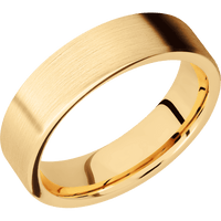 14K Yellow Gold + Satin Finish