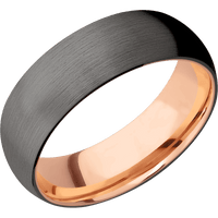 Tantalum Noir + Satin Finish + 14K Rose Gold