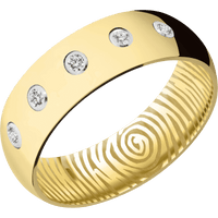 14K Yellow Gold + Polish Finish