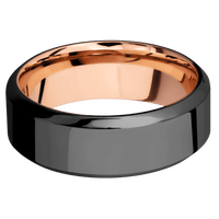Zirconium + Polish , Polish Finish + 14K Rose Gold