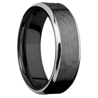 Zirconium + Hammer , Polish Finish
