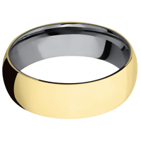 14K Yellow Gold + Polish Finish + Tantalum