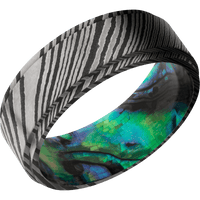 Damascus + Acid Finish + Abalone