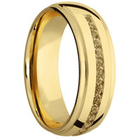 14K Yellow Gold + Polish , Polish Finish