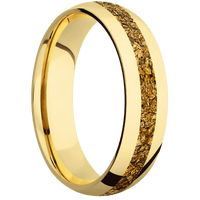 18K Yellow Gold + Polish Finish