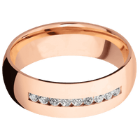 14K Rose Gold + Polish Finish