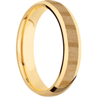 14K Yellow Gold + Polish Finish