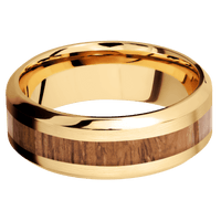 22K Yellow Gold + Satin , Polish Finish