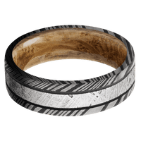 Damascus + Acid Finish + Whiskey Barrel