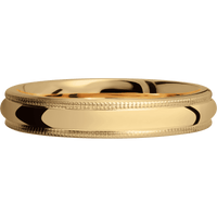 14K Yellow Gold + Polish Finish