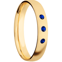 14K Yellow Gold + Anglesatin Finish