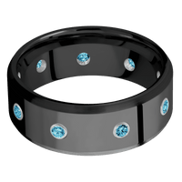 Zirconium + Polish , Satin Finish