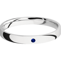 14K White Gold + Polish Finish